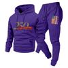 Men Women Hoodie Set Loose Casual Tracksuit 240th Anniversary Print Long Sleeve Sweatshirt Jogger