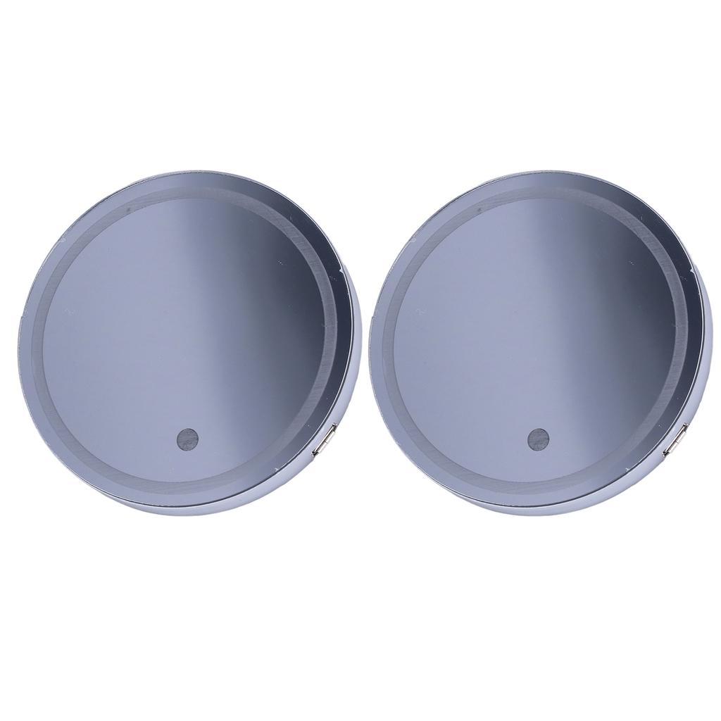 2 Stück Auto LED Atmosphärenlicht Getränkehaltermatte 7 Farben 3 Modi USB-Aufladung IP67 Wasserdicht Rutschfest Universal