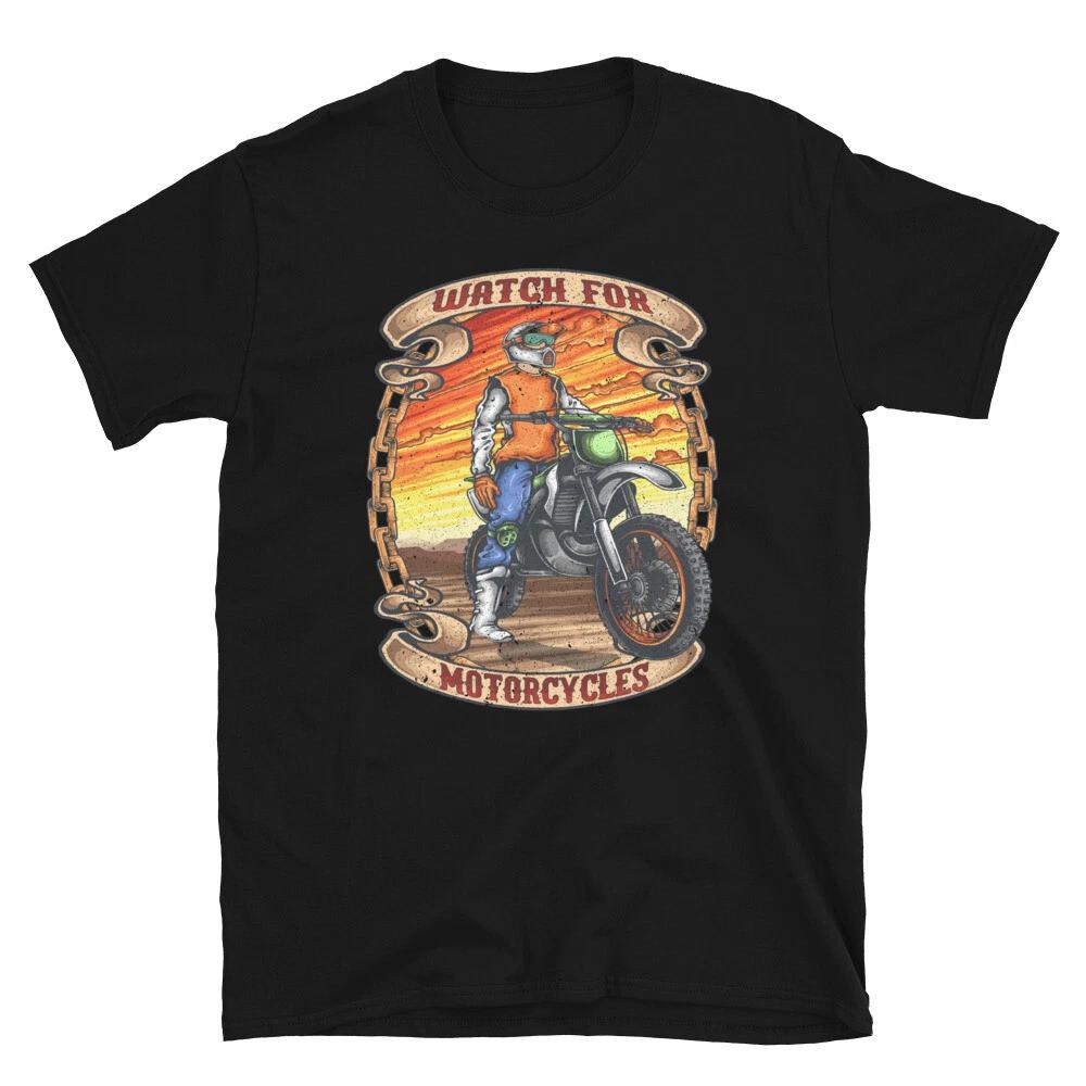 Chopper Cruiser Motorbike Watch For Motorcycles Dirtbike Biker T-Shirt 3XL