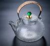700ML, high-temperature borosilicate glass coffee kettle, rain-drop embossed glass turkish coffee, creative clear kettle tea pot