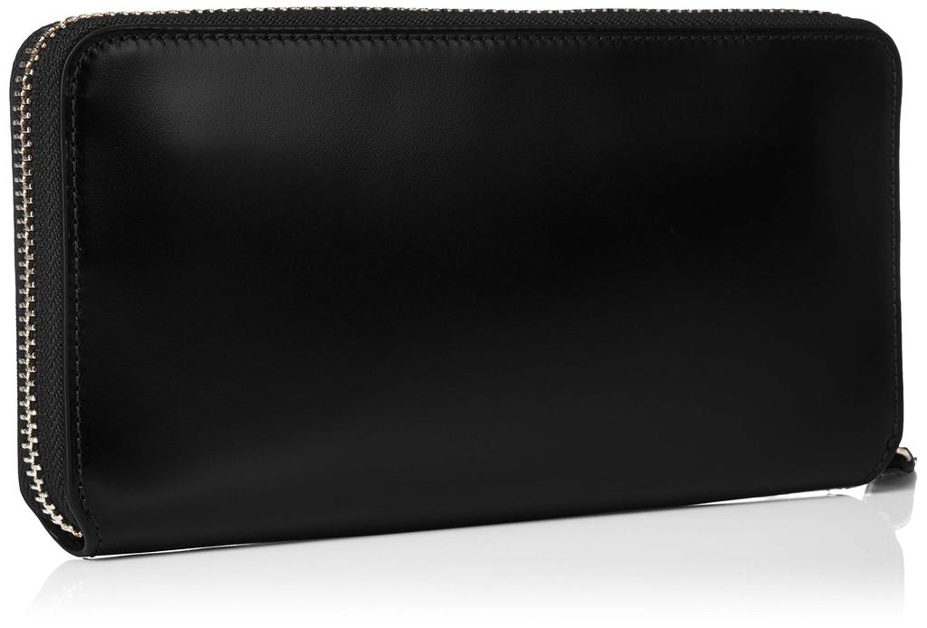 Prairie 1957 Cordovan Loud Zipper Long Wallet, Black