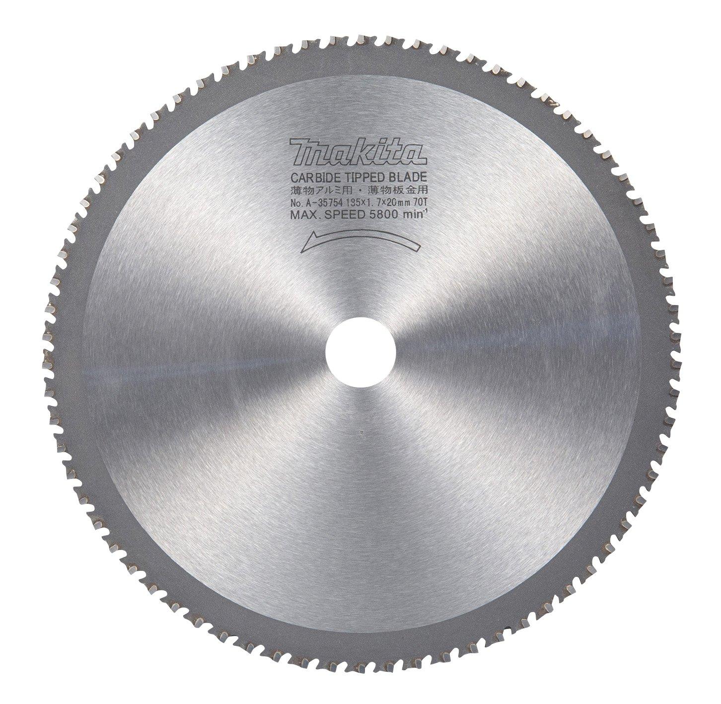 

Makita A-35754 Tip Saw for Thin Aluminum and Sheet Metal, 185mm Outer Diameter, 70T Tooth
