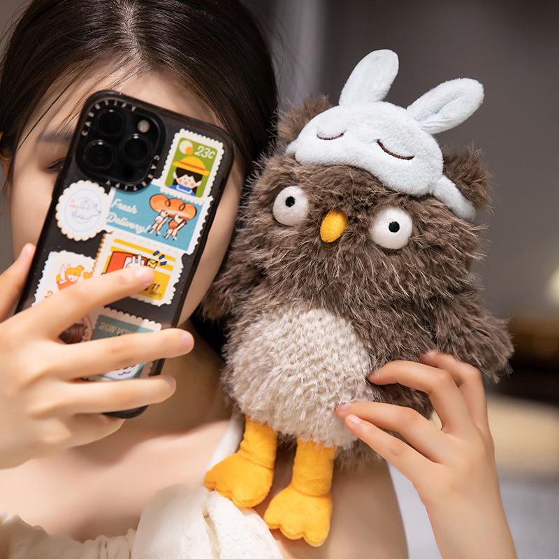 Frizzy Penguin Plush Toy - Cute Afro Children's Doll