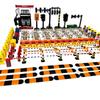 Speed Bump & Traffic Scene Model Toys: Cars, Cones, Signs, Lights, Plates