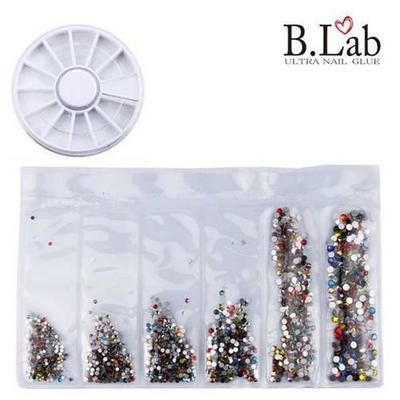 Nail Parts Material Stone Mixed Crystal Flat Stone 6 Types