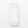 MUJI Polypropylene Organizer Box X X Clothing Storage Box 2, Semi-Transparent, 8.5 25.5 5cm, MCC11A2S, Case,