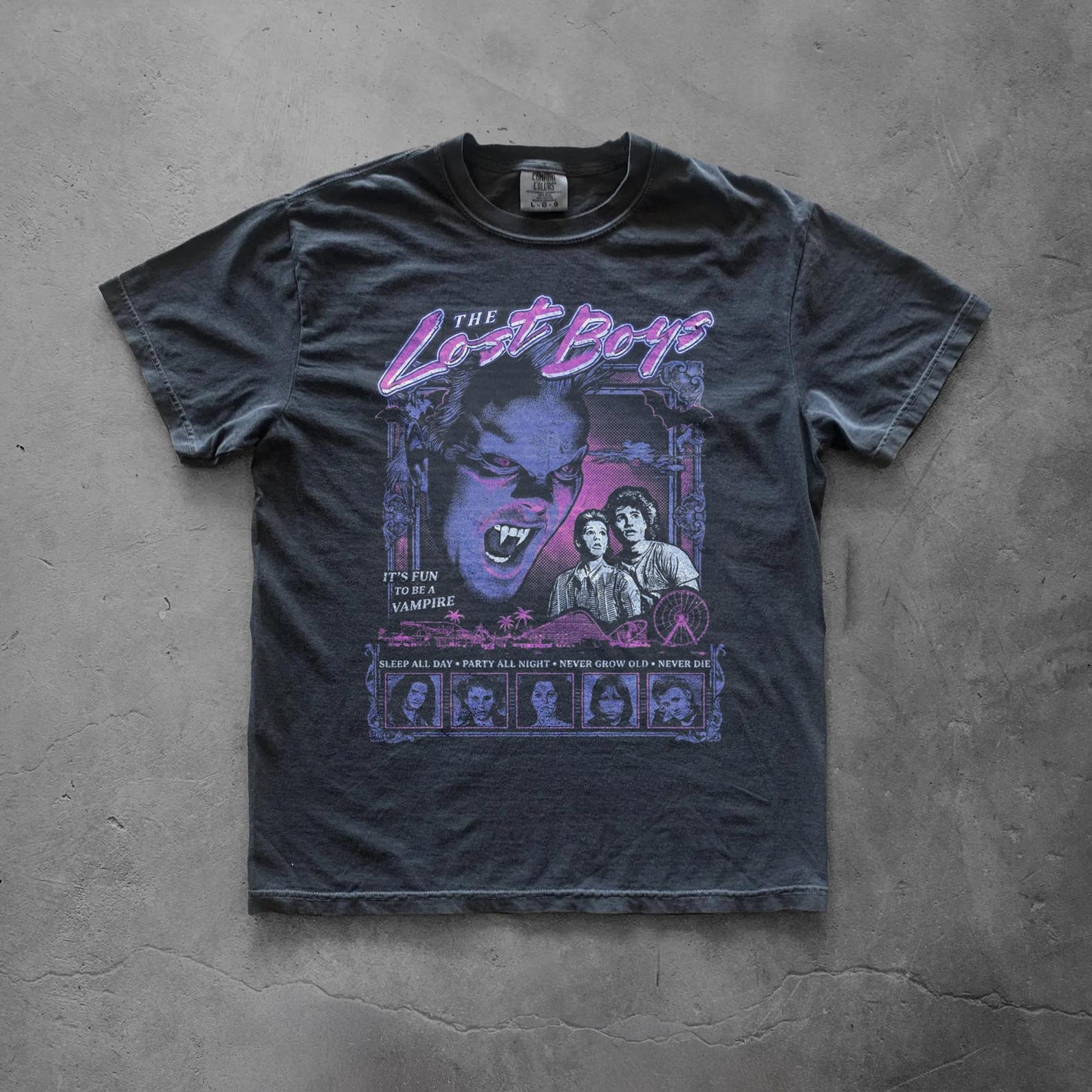 Lost Boys Shirt Vintage Horror Movie Tee 80s Vampire Retro Graphic L
