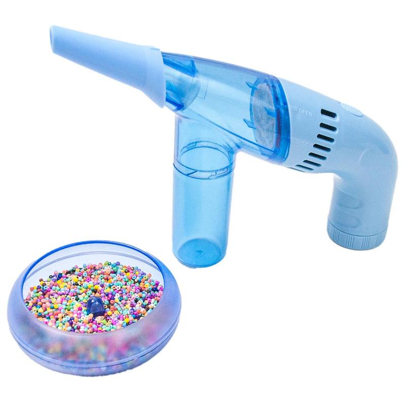Aspirapolvere per Perline Strumento Aspirapolvere per Perline Gioielli Kit Pulizia Organizer Perline per Perline Piatte Rotonde in Argilla Versate Mini Raccoglitore