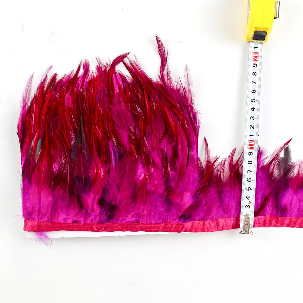 10 Meter 14 Coloful Chicken Feather Trim Fringe Diy Party Skirt Crafts Top Quality Pheasant Feathers For Sewing In Dress Decor