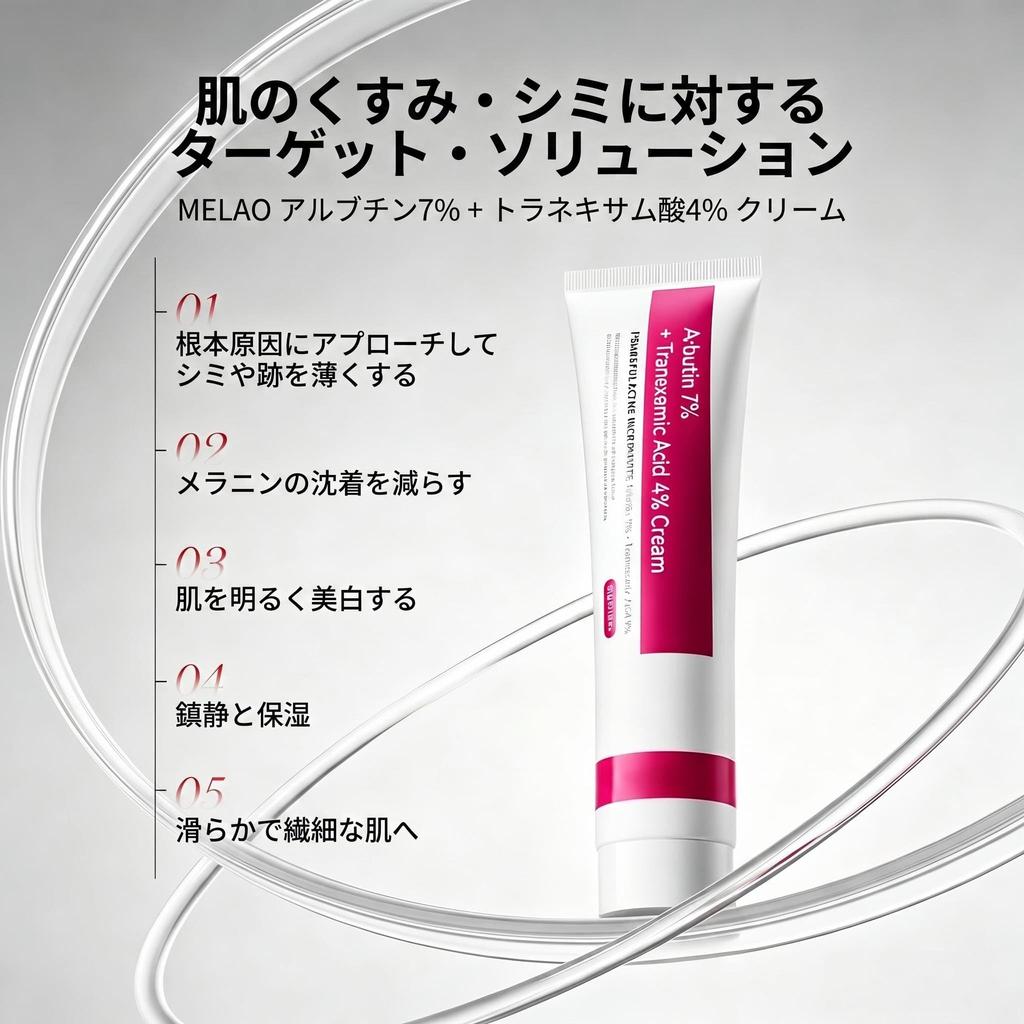 Arbutin Tranexamic Acid Cream Face Cream Moisturizing Beauty Cream with Niacinamide and Hyaluronic Acid 50g Dullness Brightening Suitable for