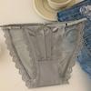 Bow Lace Panties Transparent Mesh Briefs Comfortable Underwear for Women  Female