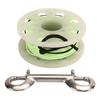 Diving Reel 30m Diving Finger Spool Reel with Double Ended Hook Fluorescent Green
