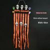 Halloween Haunted House Decor: Hanging Skull & Ghost Ornaments with Door Curtain