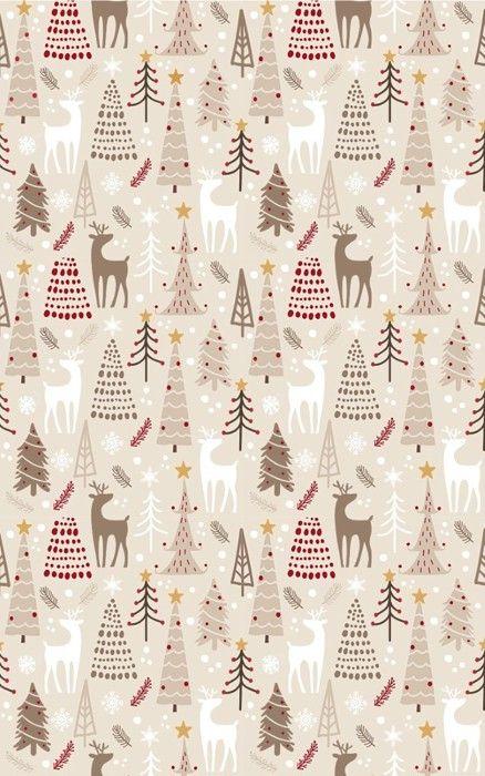 Tapis de Noel Beige, Dimension: 70x140