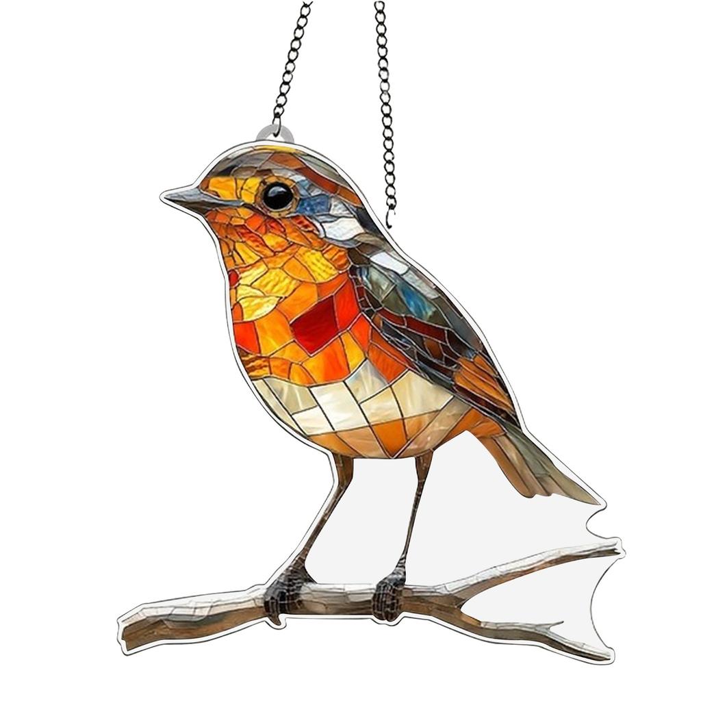 Small Animal Acrylic Sun Catchers Flat Pendant, Home Outdoor Garden Courtyard Hanging Decoration Ornaments
