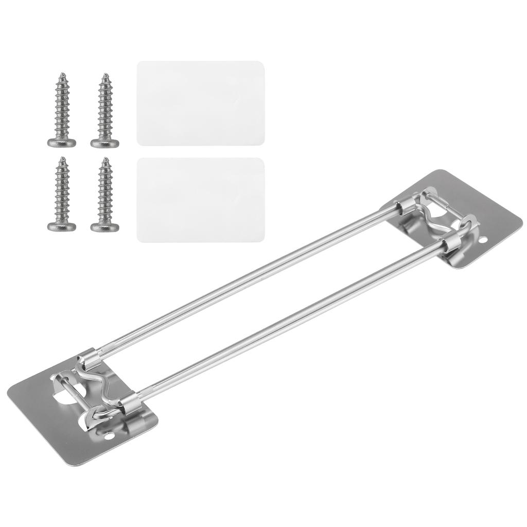 RV Shower Corner Storage Bar, Adjustable Stainless Steel Bathroom Corner Storage Bar for Camper