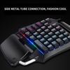 Gaming-Tastatur, Einhand-LED-Hintergrundbeleuchtung, tragbarer Mini-Gaming-Keypad, Game-Controller