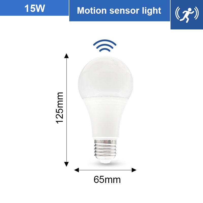 Radar Motion Sensor Light 189-265V E27 LED Lamp Smart Infrared Bulb 6W 9W 12W 15W 18W 20W Working In Night Darkness