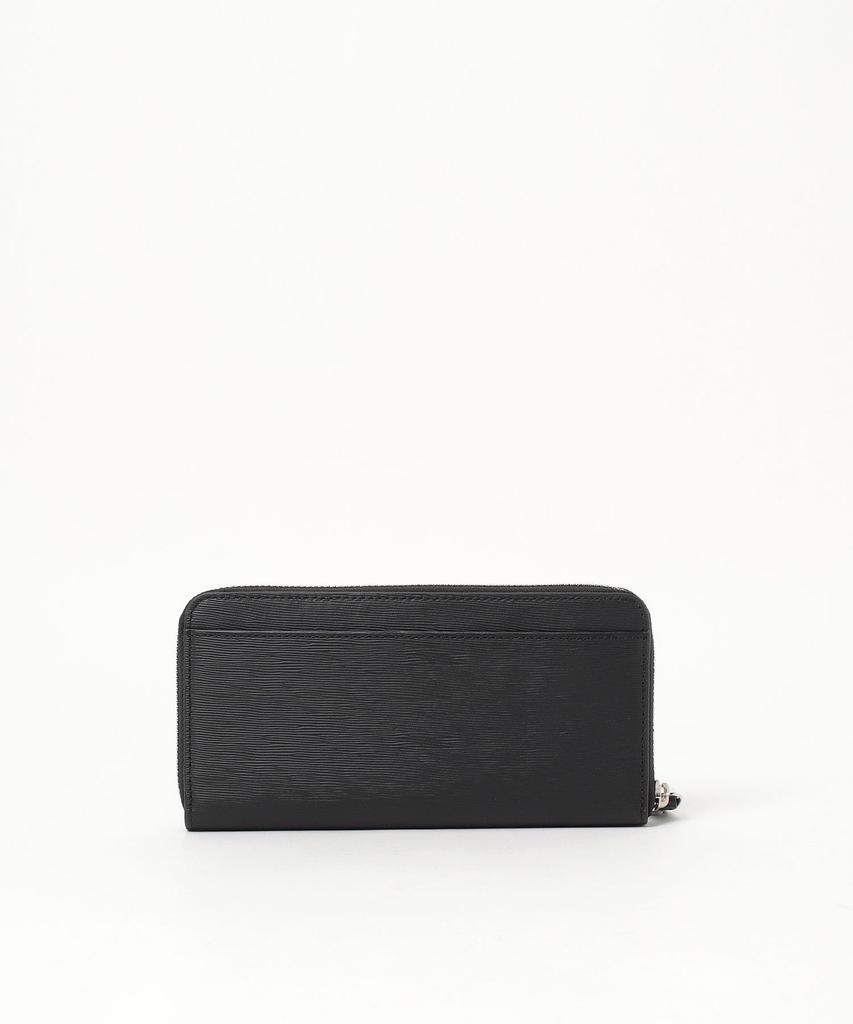 agnes b. Round Zip Long Wallet VAH10-02 Men's Free Size Black