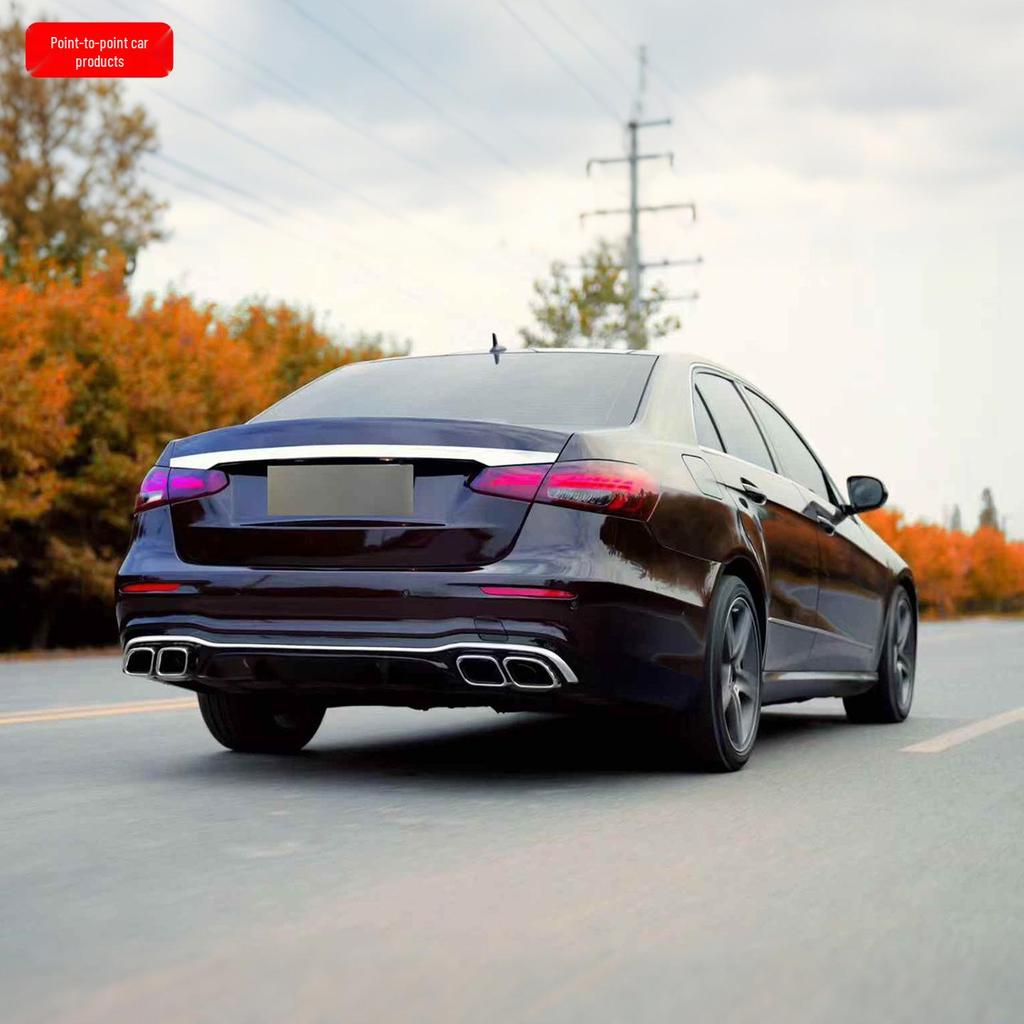 Mercedes-Benz E-Class W212 to W213 E63 AMG Conversion Kit: Front & Rear Bumpers, Wide Body Kit, Hood, Headlights, Taillights.