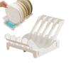 Dish Organizer Rack Upright Draining Cabinet Plate Organizer Plate Dish Drying Rack Kitchen Dishes Stand Vertical Storage Rack