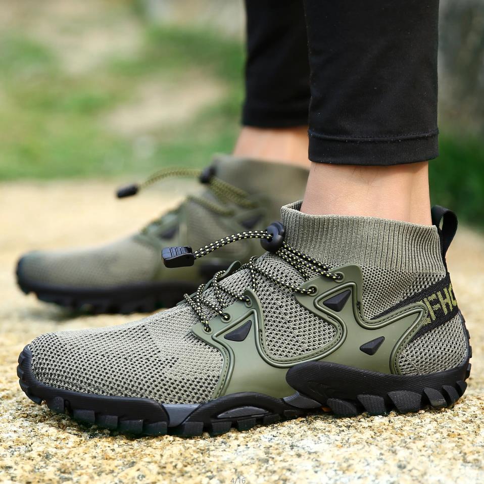 36-47 Unisex móda Outdoorová turistická obuv Lehká létající tkaná prodyšná plážová obuv Potápěčská obuv