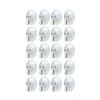 1 Set Practical Suction Hook Widely Use PVC Transparent Clear Sucker Hanger for Daily