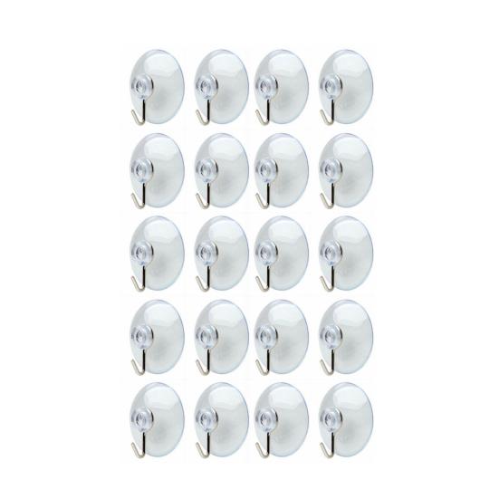 1 Set Practical Suction Hook Widely Use PVC Transparent Clear Sucker Hanger for Daily
