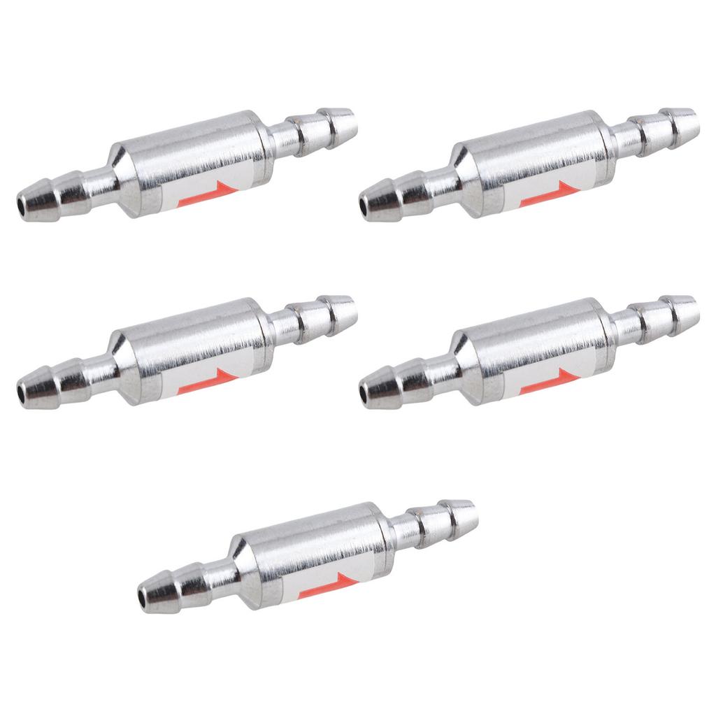 5Pcs 1 Way Check Valve Stainless Steel CO2 Check Valve for Fish Tank Aquarium Zone Generators