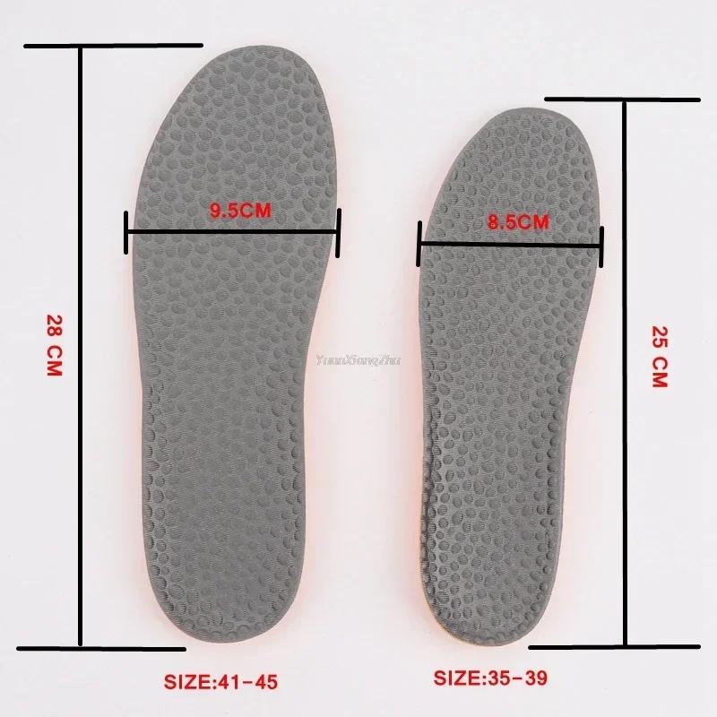 Memory Foam Popcorn Sneaker Insoles Providing Excellent Shock Absorption for Feet Relief Sport Insole Leather Casual Shoe Insole