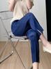 Miyake Women's 2023 High-Waisted Slimming Pleated Casual Pants