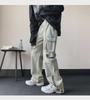 Men's American Retro Wide-Leg Jeans with Zipper Slit - Niche Design for Autumn/Winter