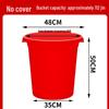 Durable Round Plastic Bucket with Lid for Household Water Storage, Large & Extra-Large Capacity