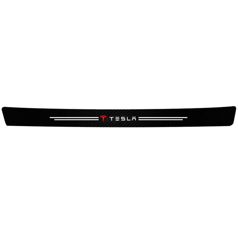 

1/4/5Pcs Carbon Fiber Leather Car Door Sill Protector Strip For Tesla Model 3 Highland 2023 Model S Model X Model Y Model Y-Eur