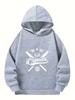 Sport Kids Hooded Pullover Sweatshirt iCrimax Retro Baseball Bat Star Emblem Art Print Long Sleeve Children Tops Casual Outfit ForAutumn DailyOutdoor