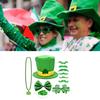 Punk Shamrock Top Hat Adult Bangles&Necklace Saint Patricks Day Party Glasses
