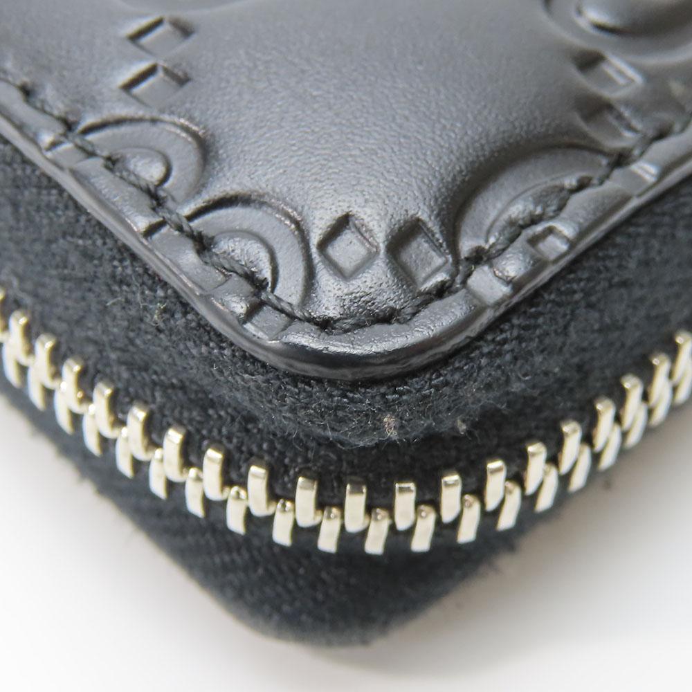 Used GUCCI Purse 473928 black Zip Around