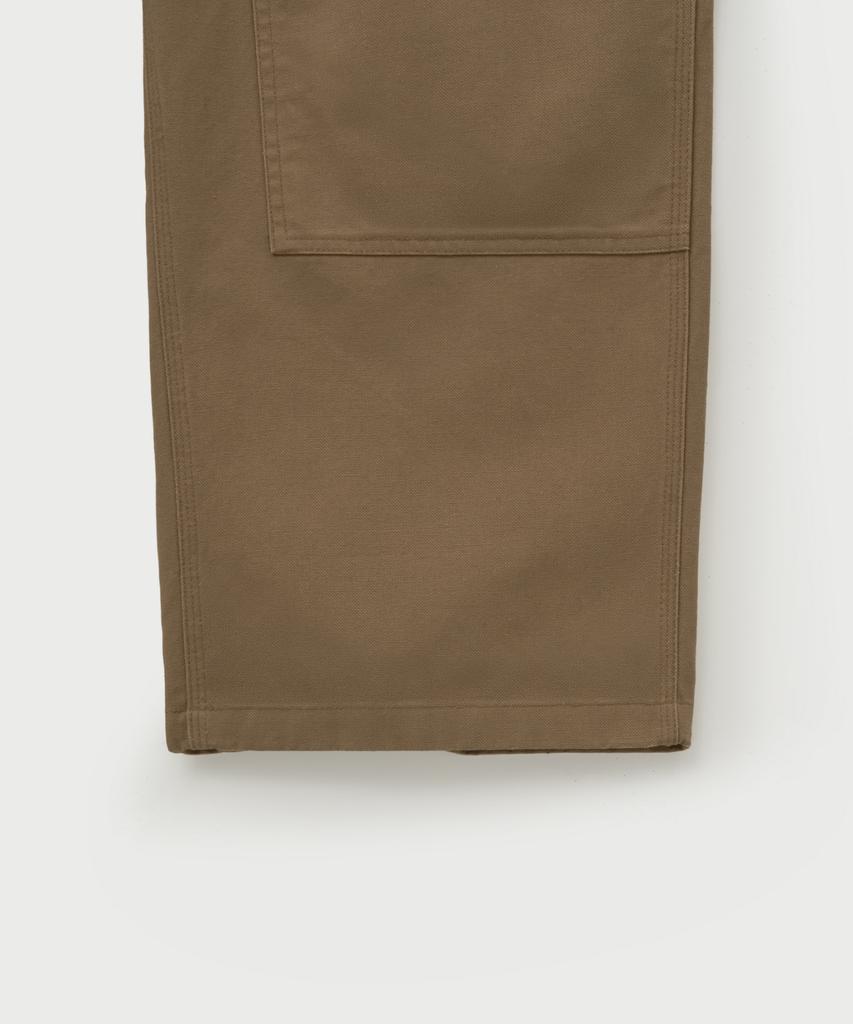 Seteo Double Knee Carpenter Pants Beige