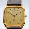Used 627 CITIZEN EXCEED Men's Watch Quartz Square Battery Replaced