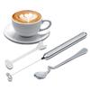 1 Stück Multifunktions-Handmixer zum Aufschäumen von Milch, Schlagen von Eiern, Mixen von Getränken, Batteriebetrieben mit Löffel, Küchenhelfer