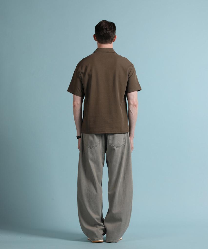 PANICALE Light Brown Johnny Collar Polo Shirt