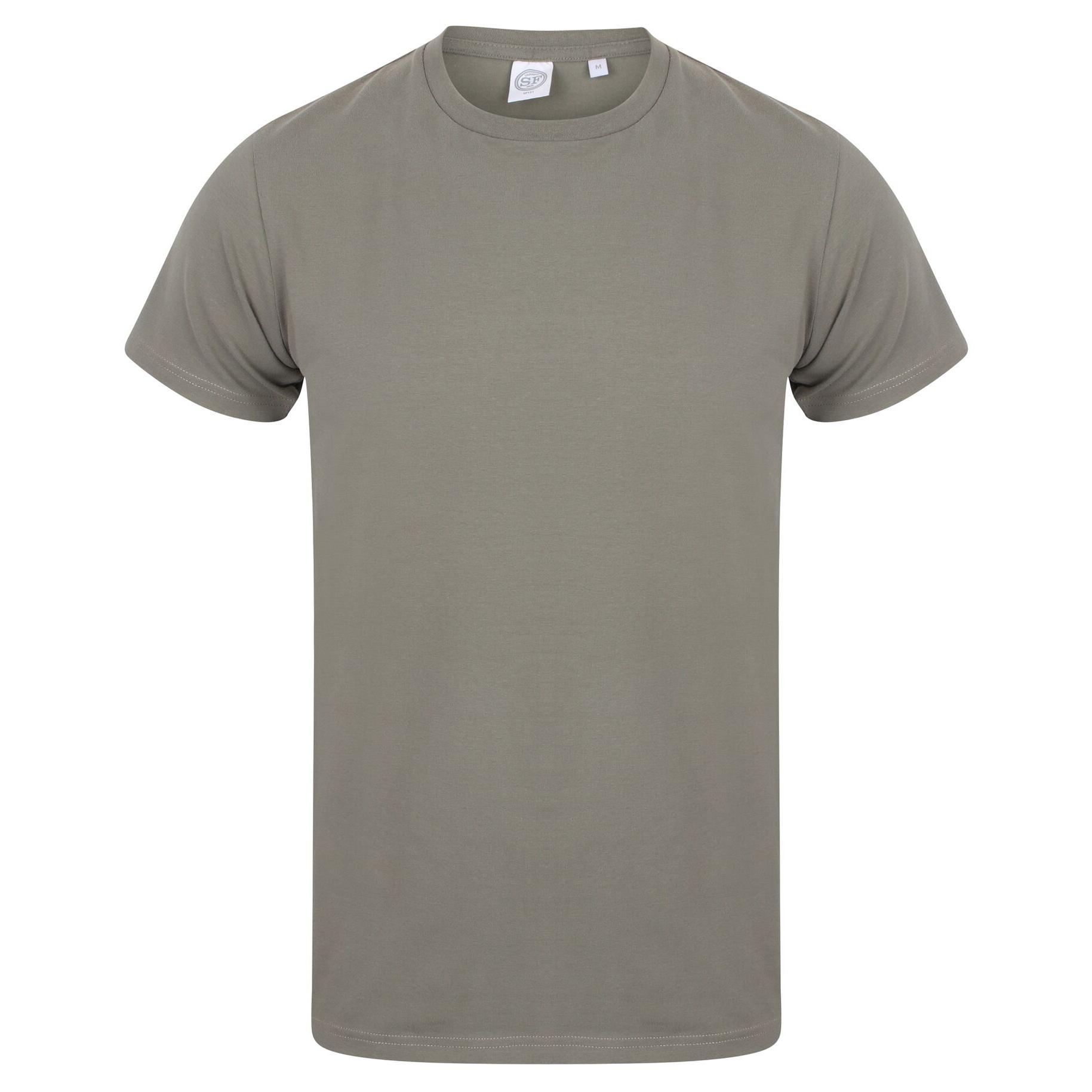 Skinni Fit Heren Heren Feel Good Stretch T-shirt met korte mouwen S