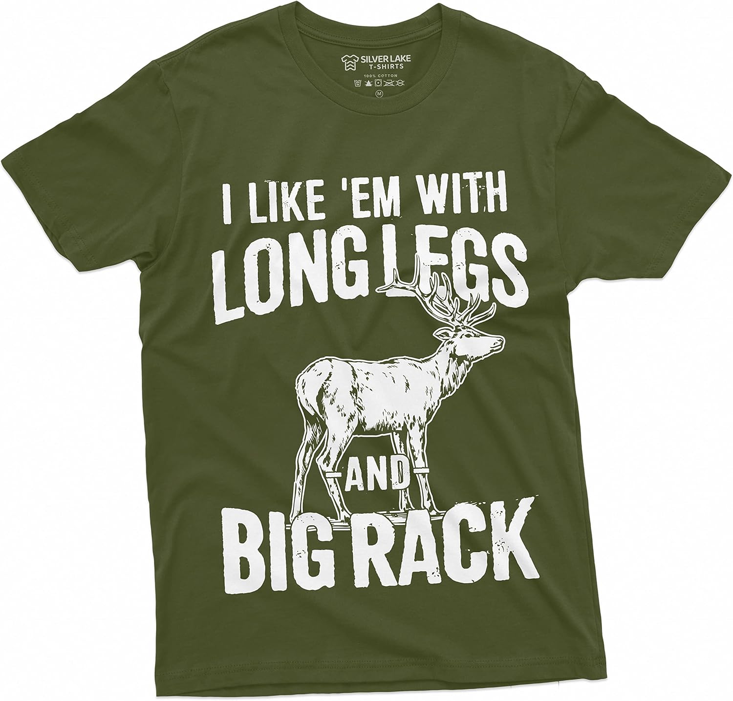 

Men s Funny Hunting Shirt Deer Hunt Humor Long Legs and Big Rack Double entendre Tee 5XL різнокольоровий