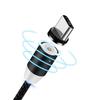 360° Rotating Magnetic Luminous Charging Cable for Android, Apple, and Type-C Devices