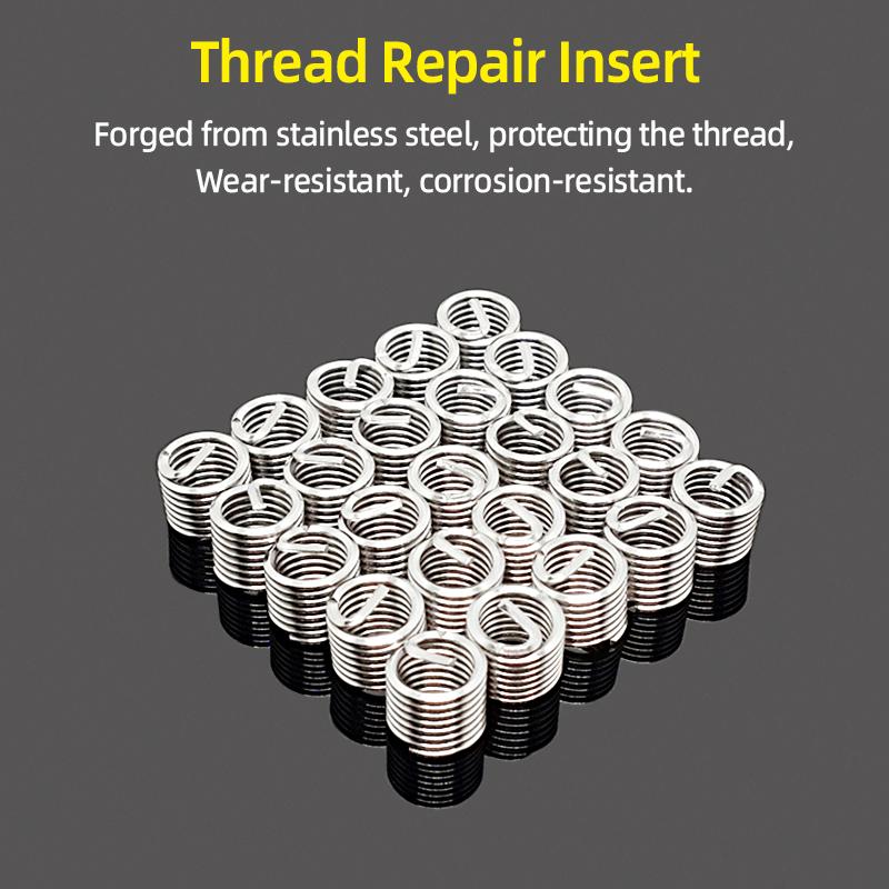 Kit de herramientas de reparación de hilos, 15/20/30 Uds., M5/6/8 para restaurar hilos dañados, llave inglesa, broca helicoidal, herramientas de reparación de automóviles, palanca