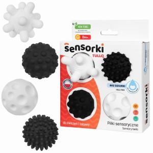Sensory Ball 4 Pcs. - Black/white