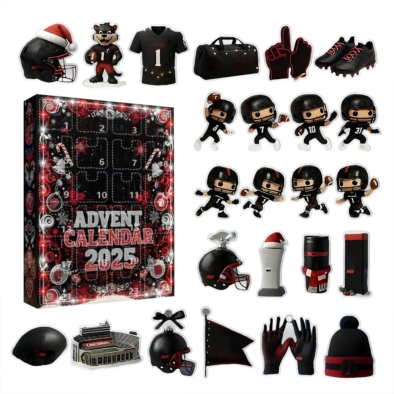 

2D Адвент-календарь, Адвент-календарь для мальчиков на спортивную тематику, Адвент-календарь для мальчиков-подростков, Набор на 24 дня (для Игроков, Взрослых Мужчин и Подростков) One Size