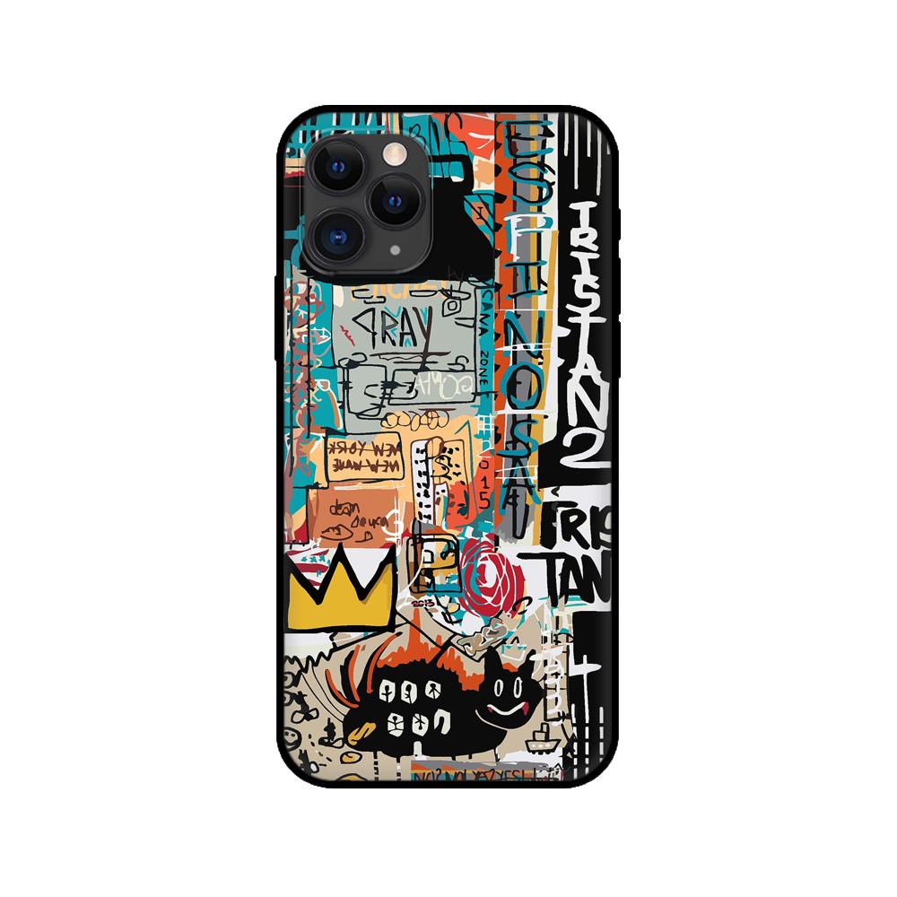 

Черный чехол из ТПУ для iPhone 5 5S se 2020 6 6s 7 8 plus x 10 XR XS 11 12 13 mini pro MAX задняя крышка ins уличное граффити с рисунком iphone 11 pro