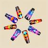 Beautiful Halloween Press-On Nail Set of 24 - Skeleton, Pumpkin, and Bat Designs Perfect for Festive Nail Art Enthusias