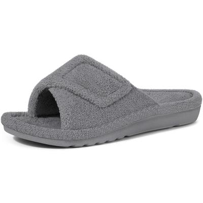 Fashion Crestar Winter Damen Orthopädische Hausschuhe Fell Hausschuhe Indoor Outdoor Warm Offene Zehen Schuhe mit Fußgewölbeunterstützung Rutschfester Schuh